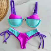 Biquíni Malta - Rosa Bikini Roxo Verde Água